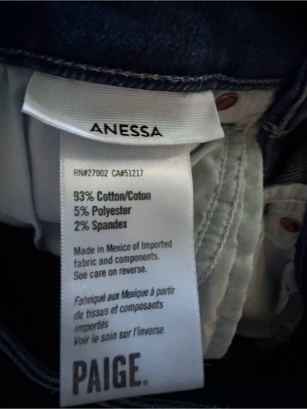 Paige- Anessa Wide Leg Jeans - Picture 4 of 7